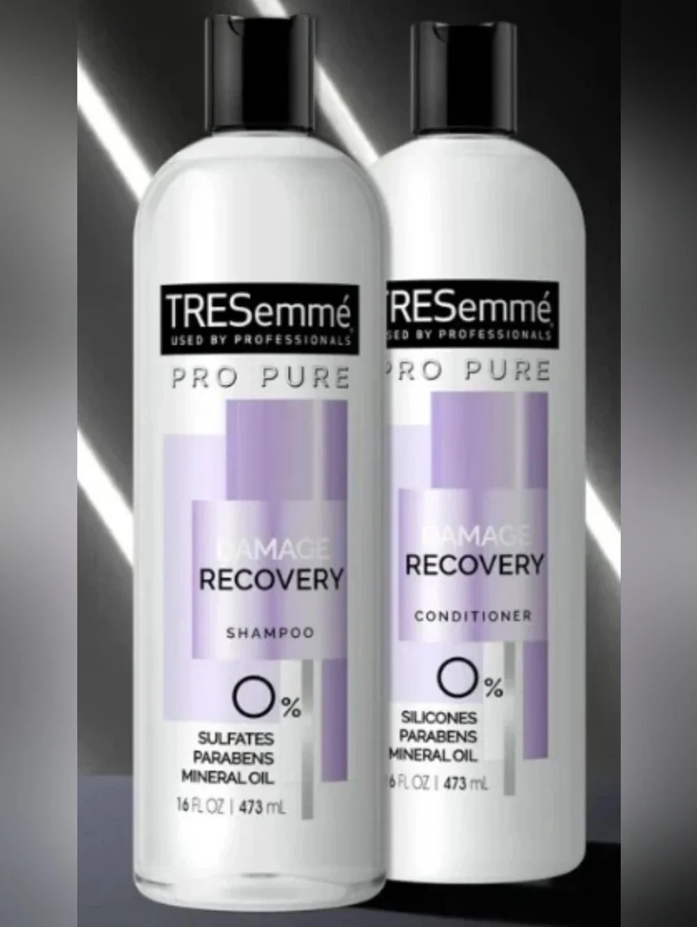 TRESemmé Pro for Damaged Hair & Recovery Sulfate Paraben Shampoo & Conditioner